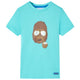 Camisa infantil de Vidaxl con mangas cortas 140 Sea Blue