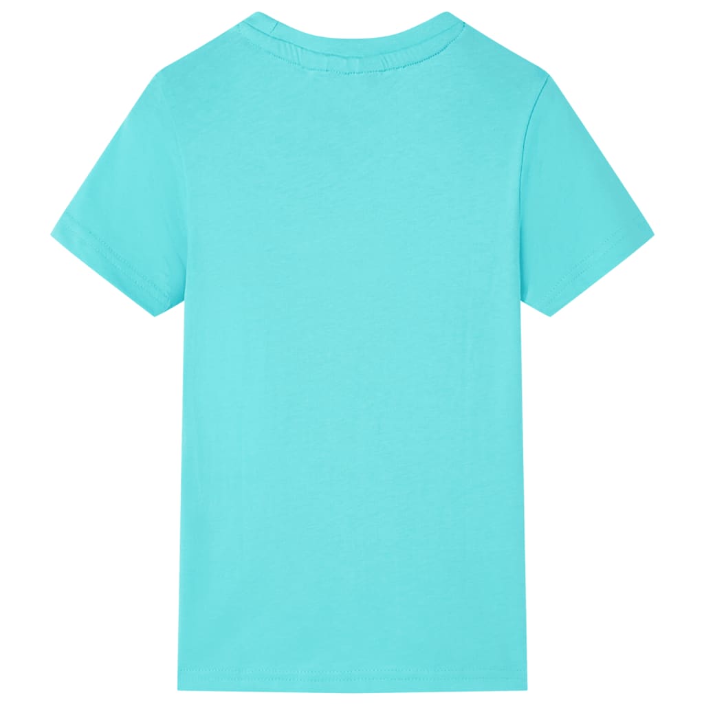 Camisa infantil de Vidaxl con mangas cortas 140 Sea Blue