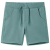 Pantalones cortos para niños de Vidaxl con trekkoord 140 oudpetrol