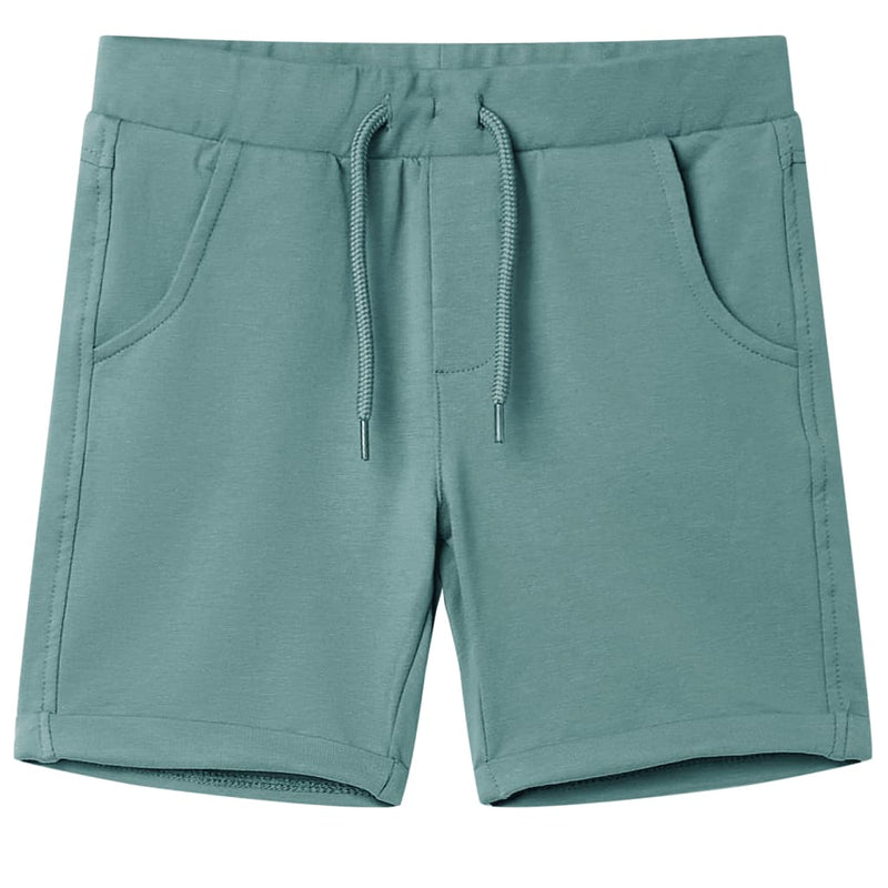Pantalones cortos para niños de Vidaxl con trekkoord 140 oudpetrol