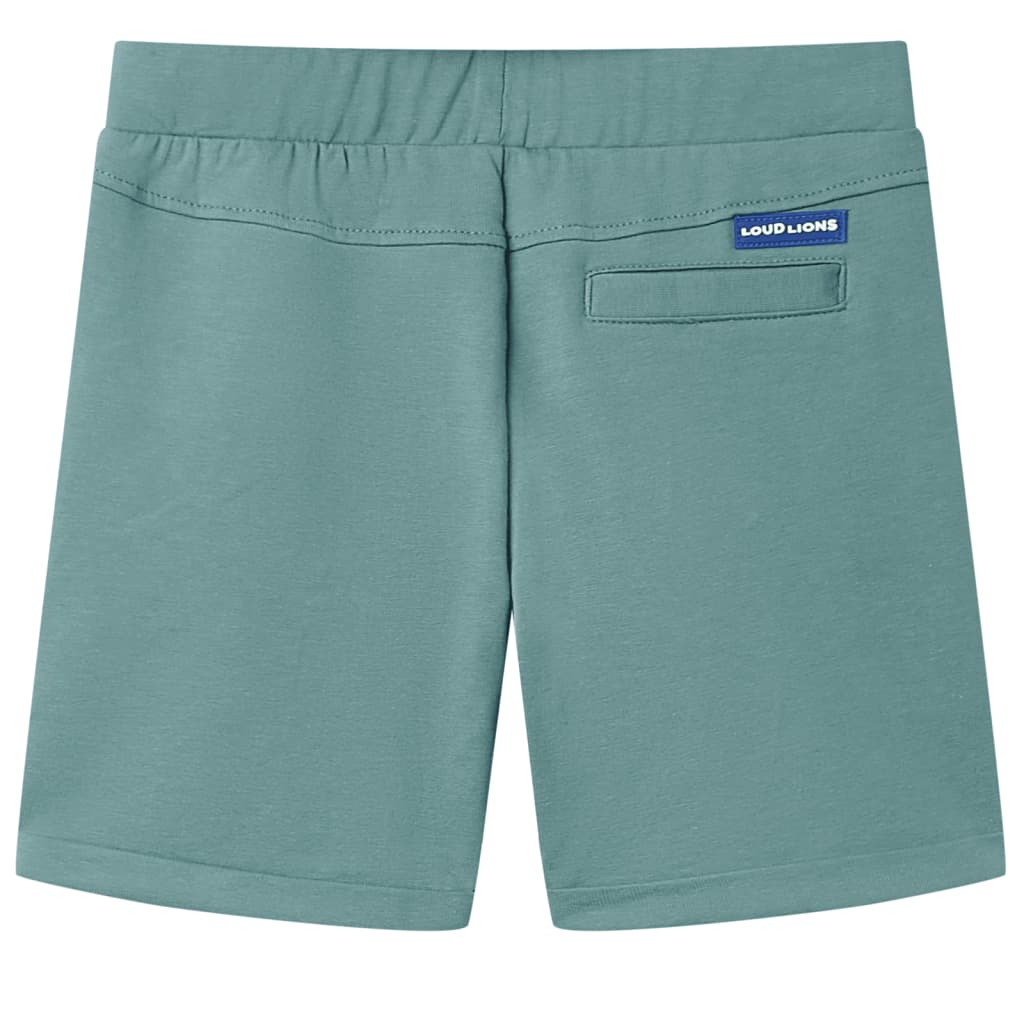 Pantalones cortos para niños de Vidaxl con trekkoord 140 oudpetrol