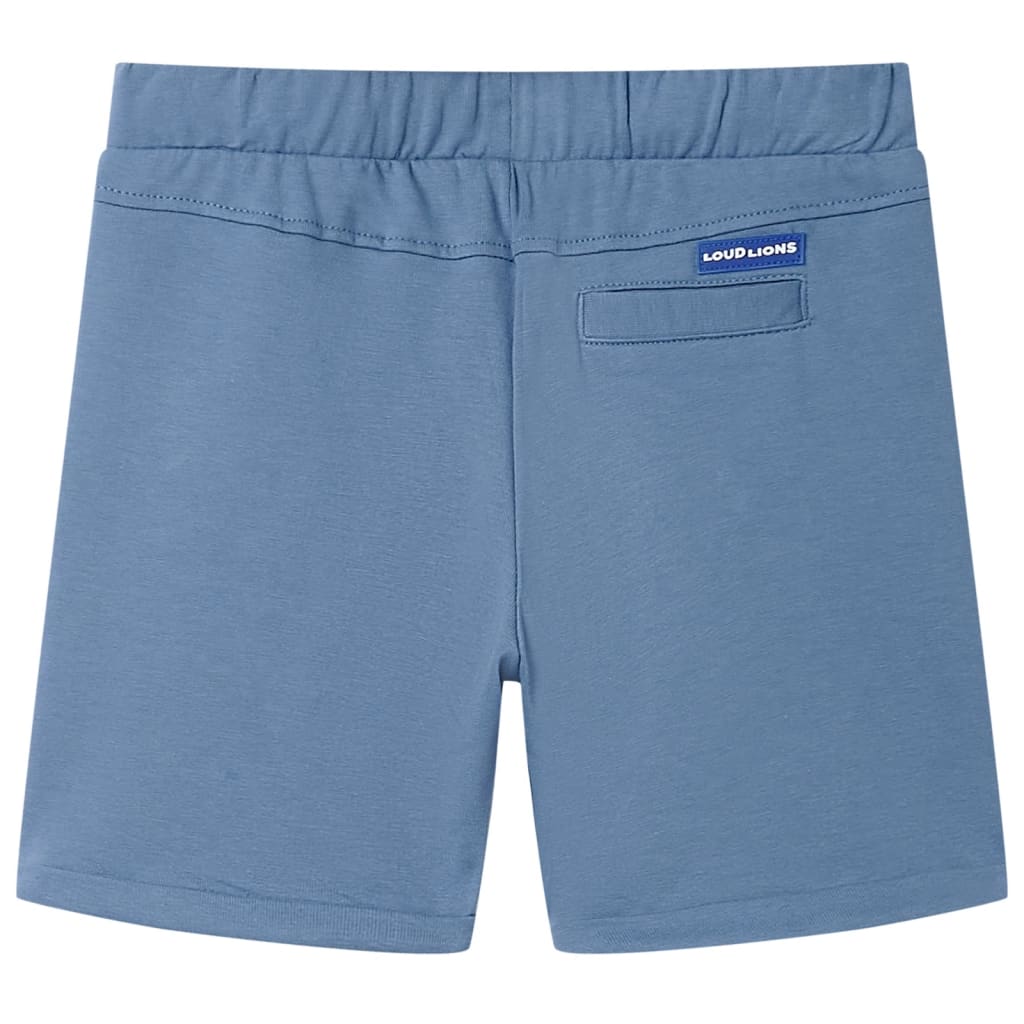 Vidaxl Shorts per bambini con trekoord 128 blu scuro