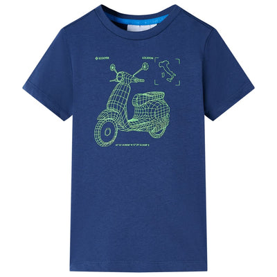 Vidaxl Shirt per bambini 92 Blu scuro