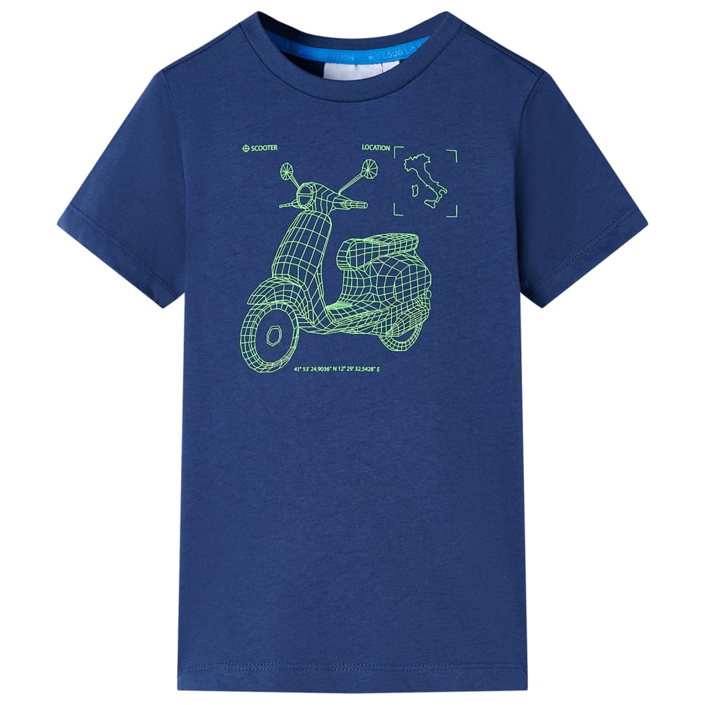Vidaxl Camisa para niños 92 Blue oscuro