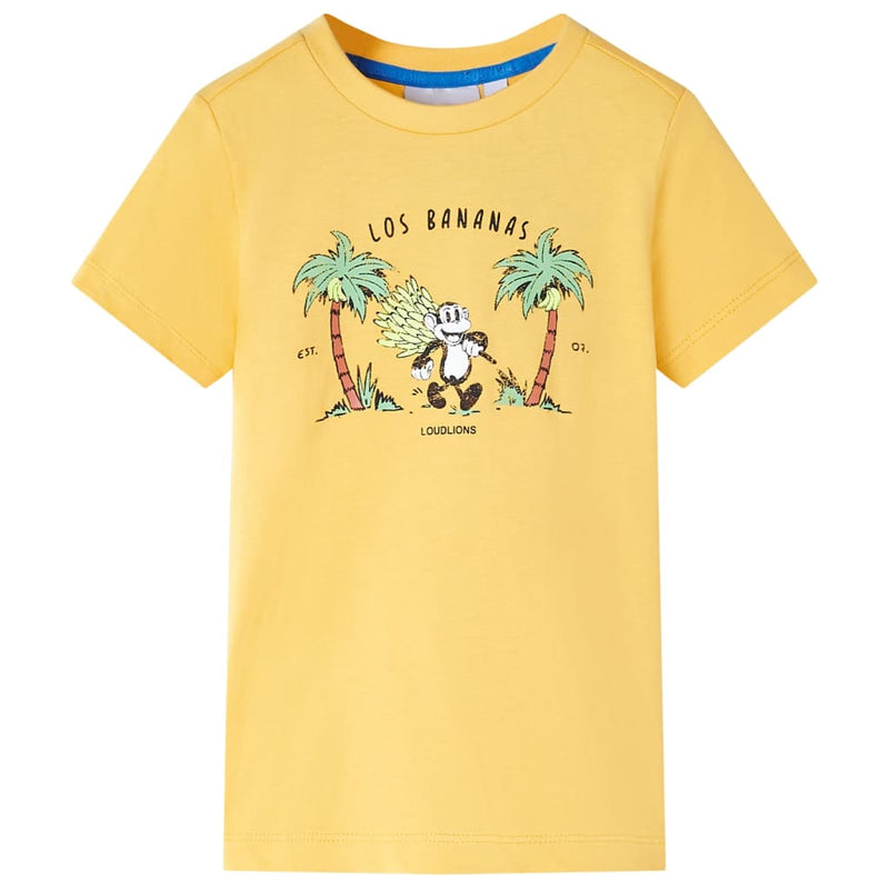 Vidaxl kindershirt 104 lichtokerkleurig