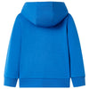 Vidaxl kindervest met capuchon en rits 92 blauw