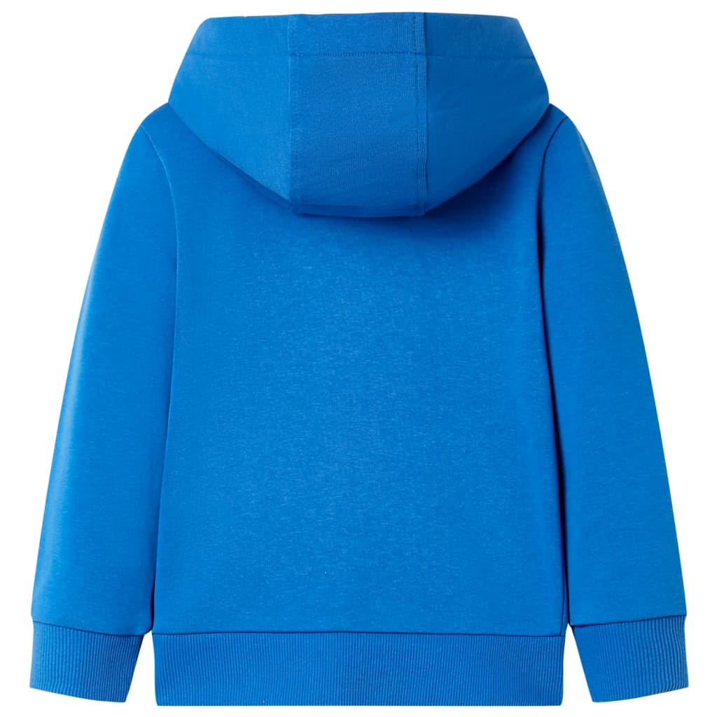 Vidaxl chaleco para niños con capucha y cremallera 92 azul