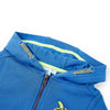Vidaxl kindervest met capuchon en rits 104 blauw