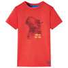 Vidaxl camisa para niños 128 rojo
