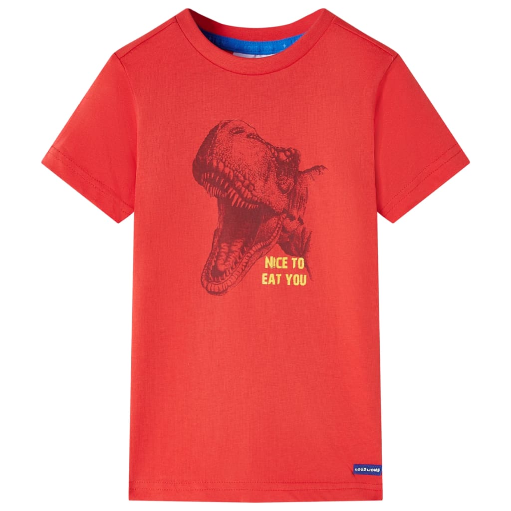 Vidaxl camisa para niños 128 rojo