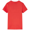 Vidaxl camisa para niños 128 rojo