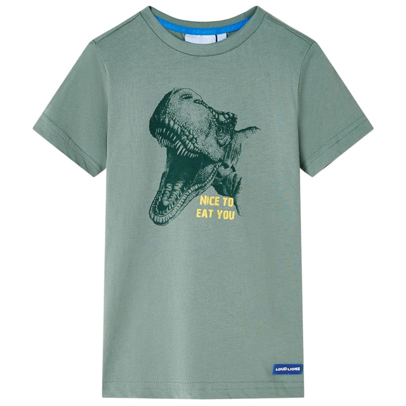 Vidaxl kindershirt 104 kakikleurig