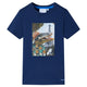 Vidaxl camisa para niños 116 azul oscuro