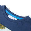 Vidaxl camisa para niños 116 azul oscuro