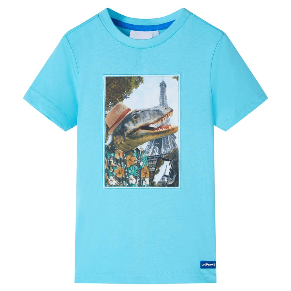 Vidaxl Shirt per bambini 128 Mare Blu