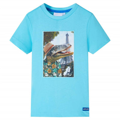 Vidaxl Shirt per bambini 140 Mare Blu