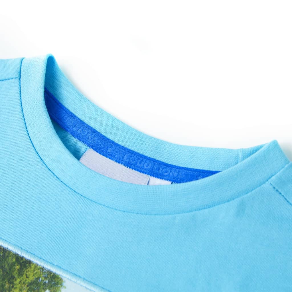 Vidaxl Shirt per bambini 140 Mare Blu