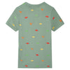 Vidaxl kindershirt met korte mouwen 116 kakikleurig
