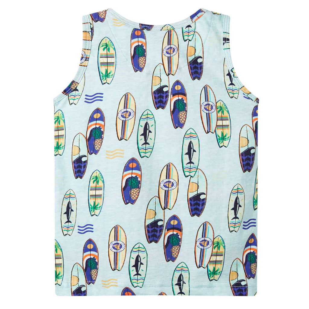 Vidaxl Children's Top 128 Mixed Soft Blue