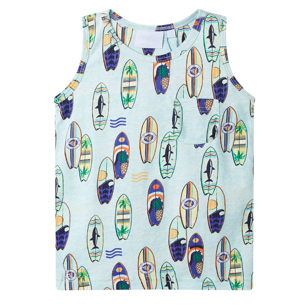 Vidaxl Children's Top 140 Mixed Soft Blue