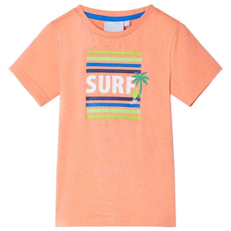 VidaXL Kindershirt 116 neonoranje