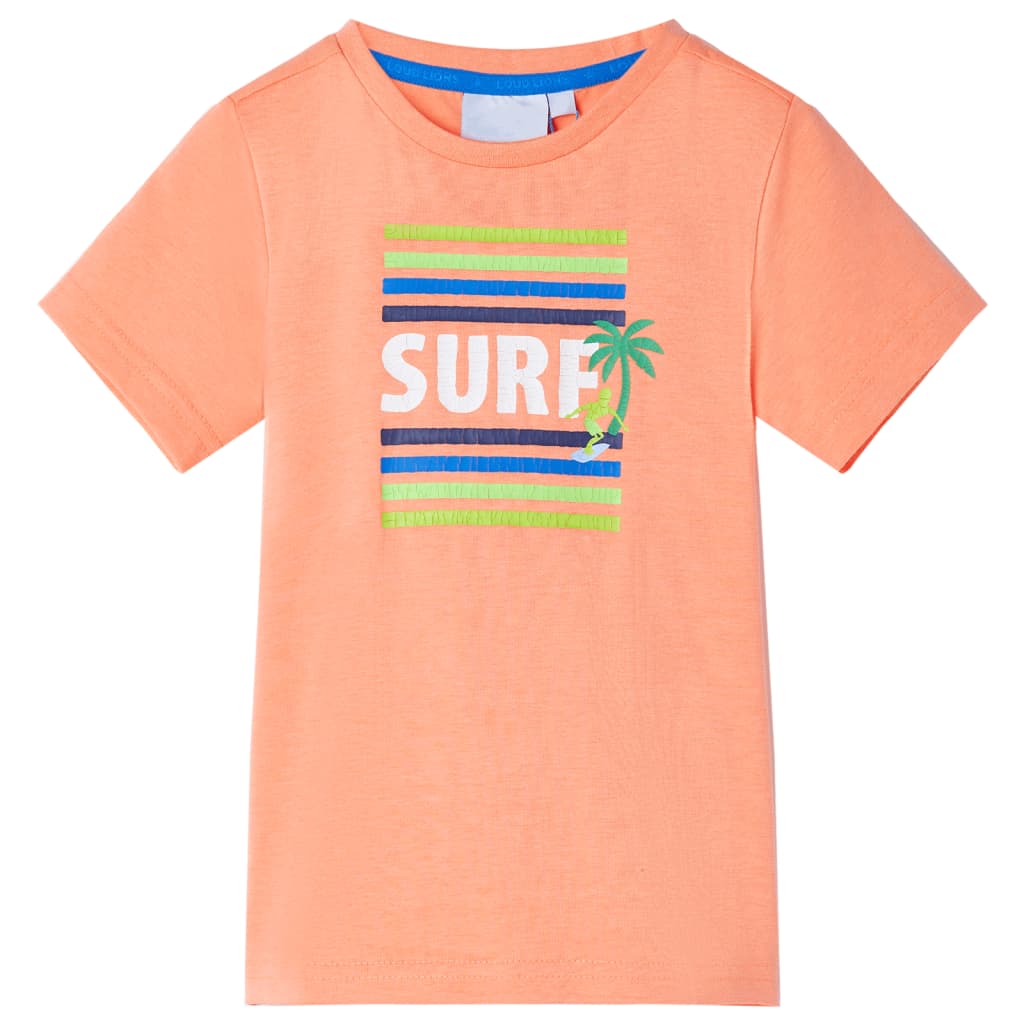 Vidaxl kindershirt 128 neonoranje