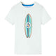 Camisa infantil de Vidaxl con mangas cortas 116 ECRU