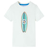 Vidaxl kindershirt met korte mouwen 128 ecru
