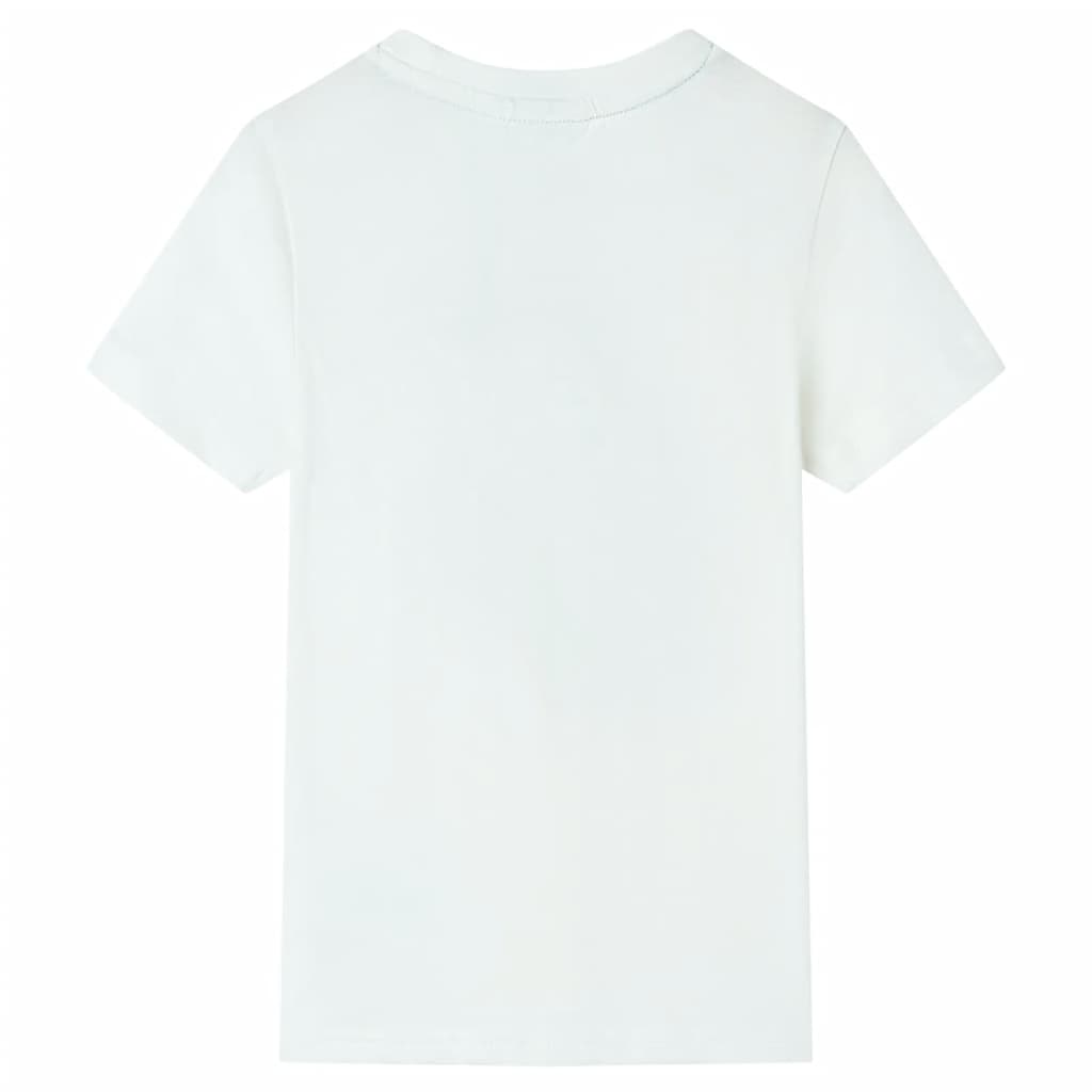 Camicia per bambini Vidaxl con maniche corte 140 ECRU