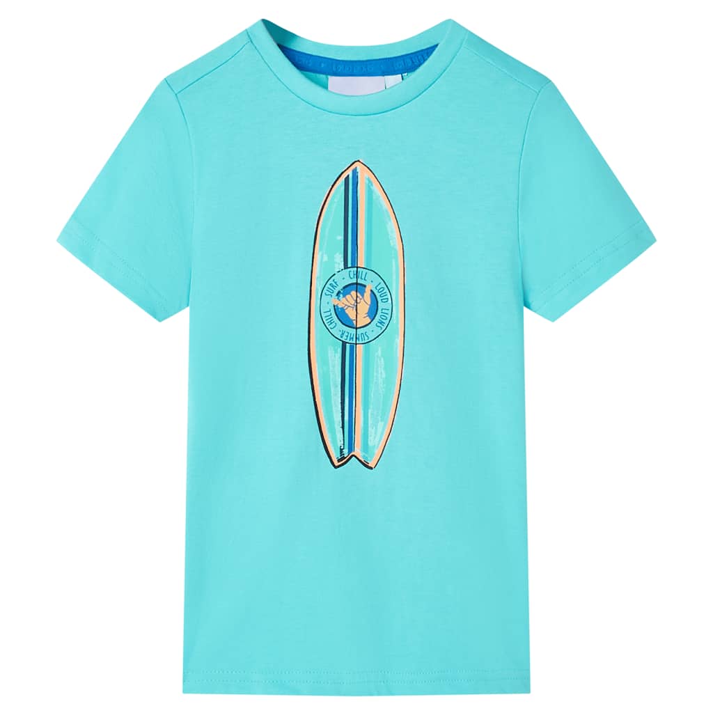 Camicia per bambini Vidaxl con maniche corte 104 blu marino