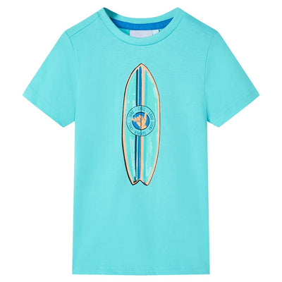 Camicia per bambini Vidaxl con maniche corte 104 blu marino