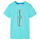 Camisa infantil de Vidaxl con mangas cortas 116 Sea Blue