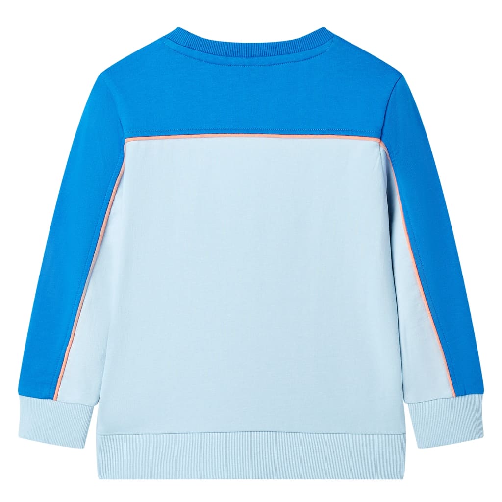 VIDAXL SWEATER BAMBINI 140 Blu brillante e blu chiaro