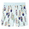 VidaXL Kindershorts met trekkoord 128 gemêleerd zachtblauw