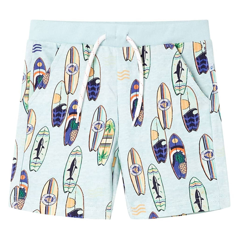 Vidaxl Shorts per bambini con trekkoord 140 blu morbido misto