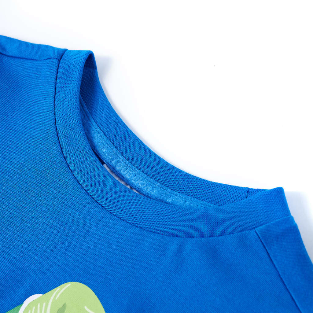 Vidaxl Shirt per bambini 128 Blu brillante