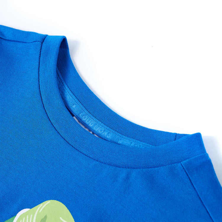 Vidaxl kindershirt 128 felblauw