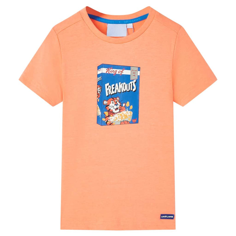 Camicia per bambini Vidaxl con maniche corte 92 Neonoranje