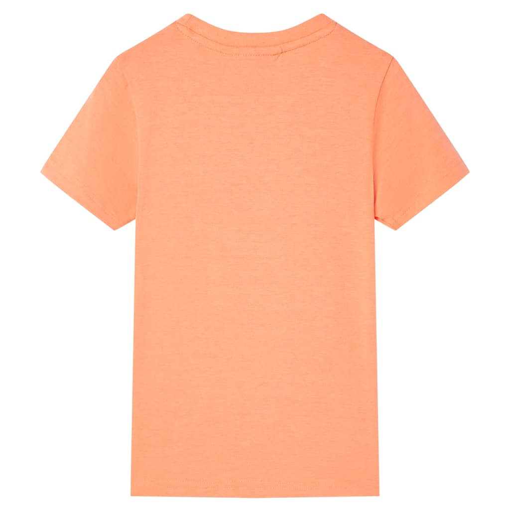 Camisa para niños Vidaxl con mangas cortas 116 Neonoranje