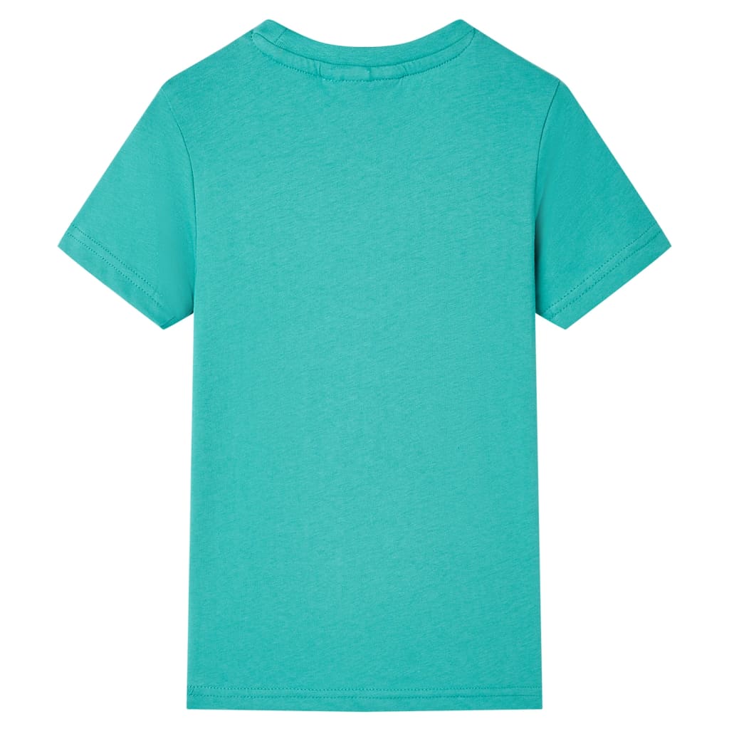 Camicia per bambini Vidaxl con maniche corte 92 menta scura colorata