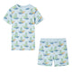 Vidaxl pijama para niños con mangas cortas 116 azul claro