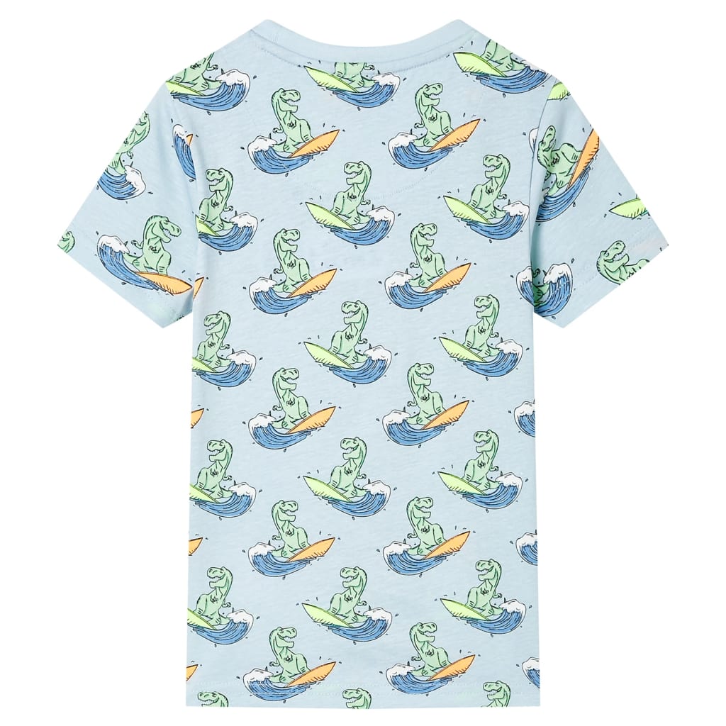 Vidaxl pijama para niños con mangas cortas 116 azul claro