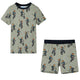 Vidaxl pijama para niños con mangas cortas 92 lichtkaki