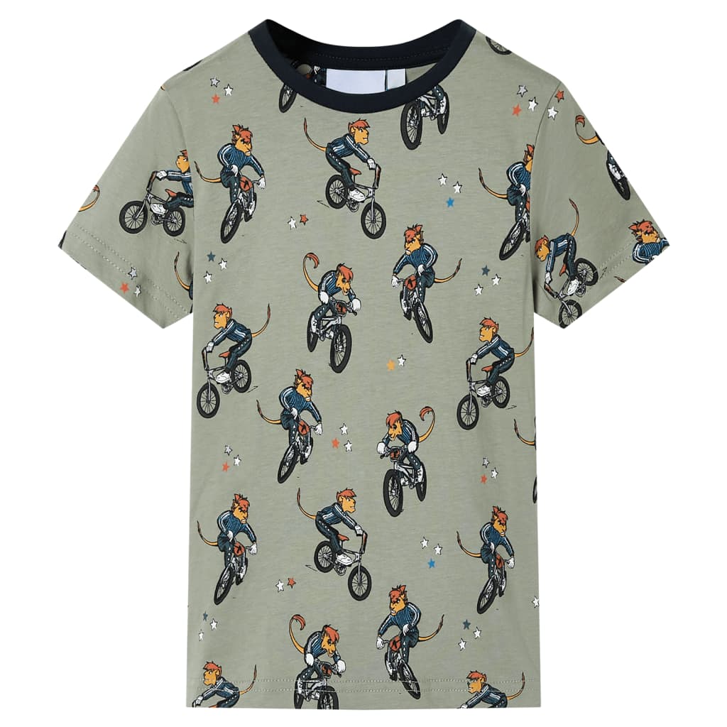 Vidaxl Children's Pigjamas con maniche corte 104 Lichtkaki