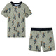 Vidaxl pijama para niños con mangas cortas 116 lichtkaki