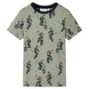 Vidaxl Children's Pigjamas con maniche corte 128 Lichtkaki