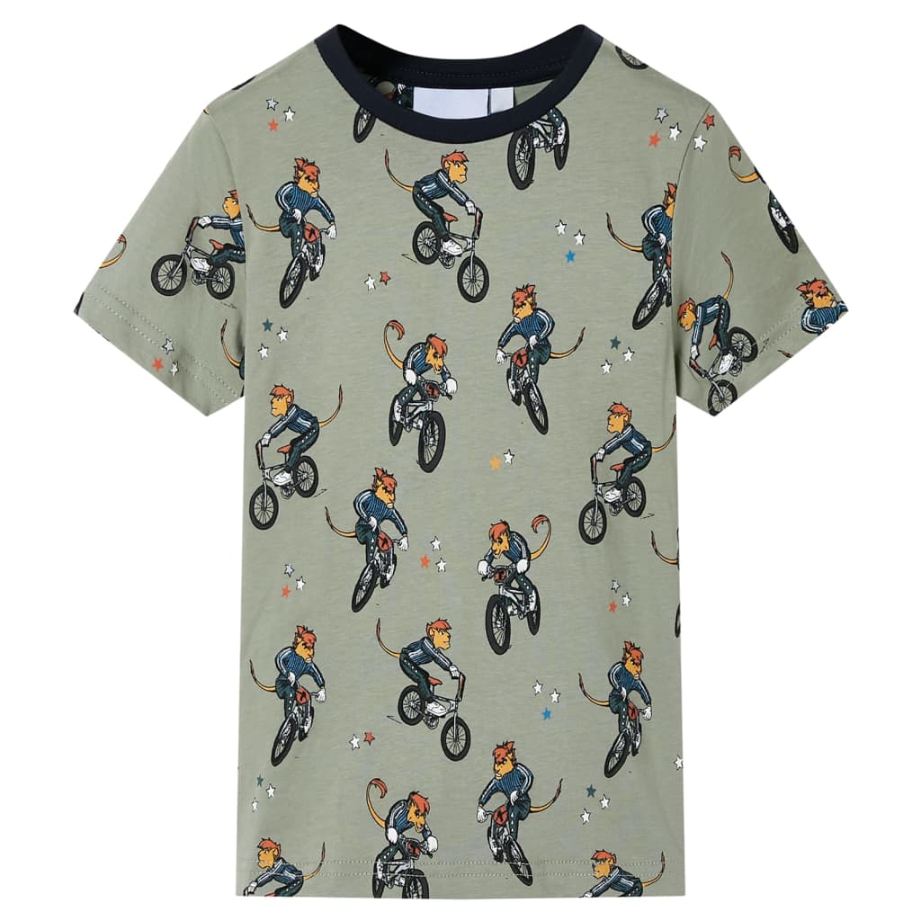 Vidaxl Children's Pigjamas con maniche corte 128 Lichtkaki