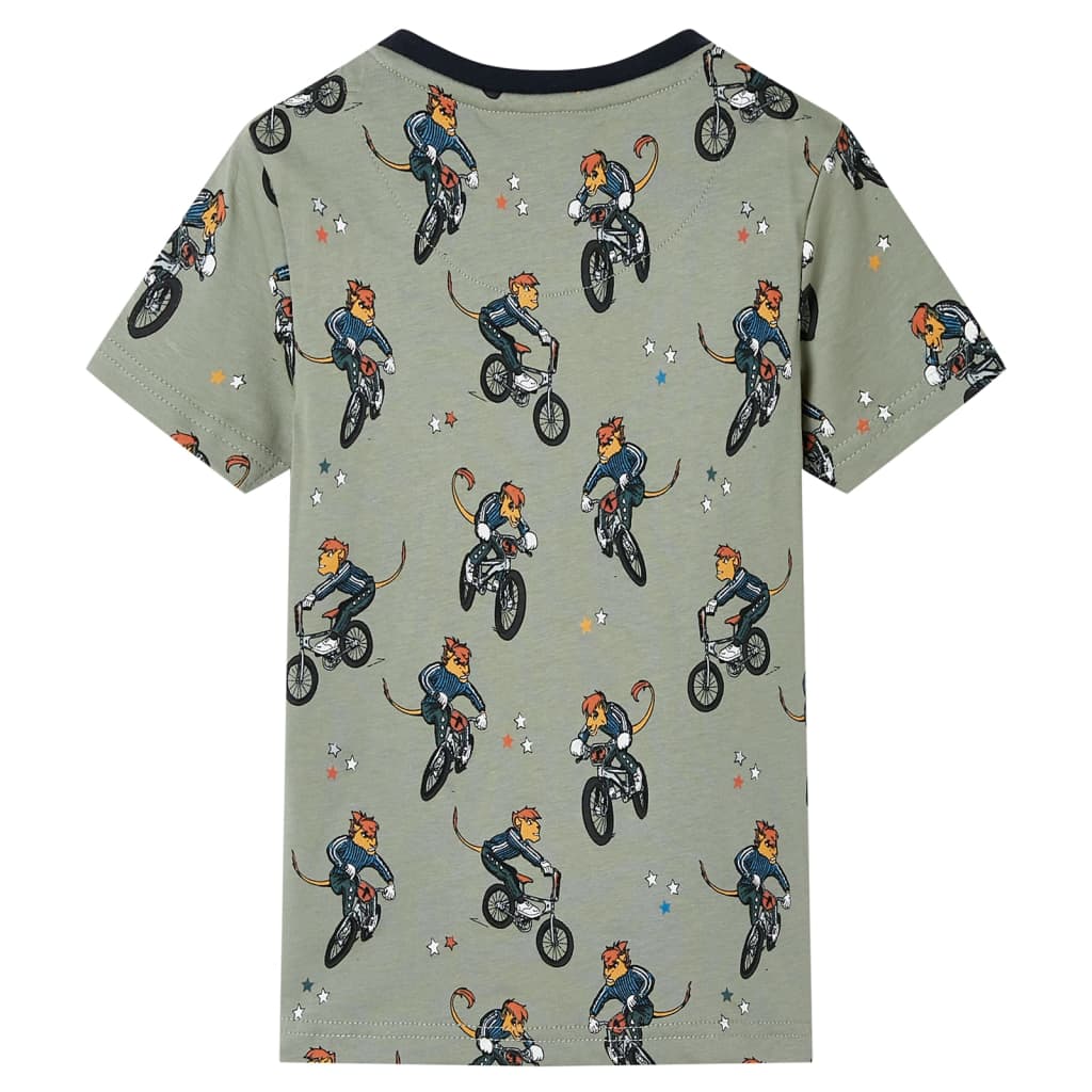 Vidaxl Children's Pigjamas con maniche corte 128 Lichtkaki