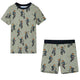 Vidaxl Children's pajamas with short sleeves 140 Lichtkaki
