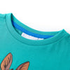 Vidaxl kindershirt met korte mouwen 128 donkermintkleurig